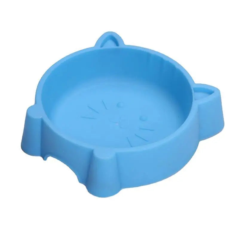 Pet Supplies Cat Shaped Pet Bowl Eco-friendly Plastic Non-Slip Dog Bowl Solid Cat Bowl Color Cute Durable Water Bowls for Cat