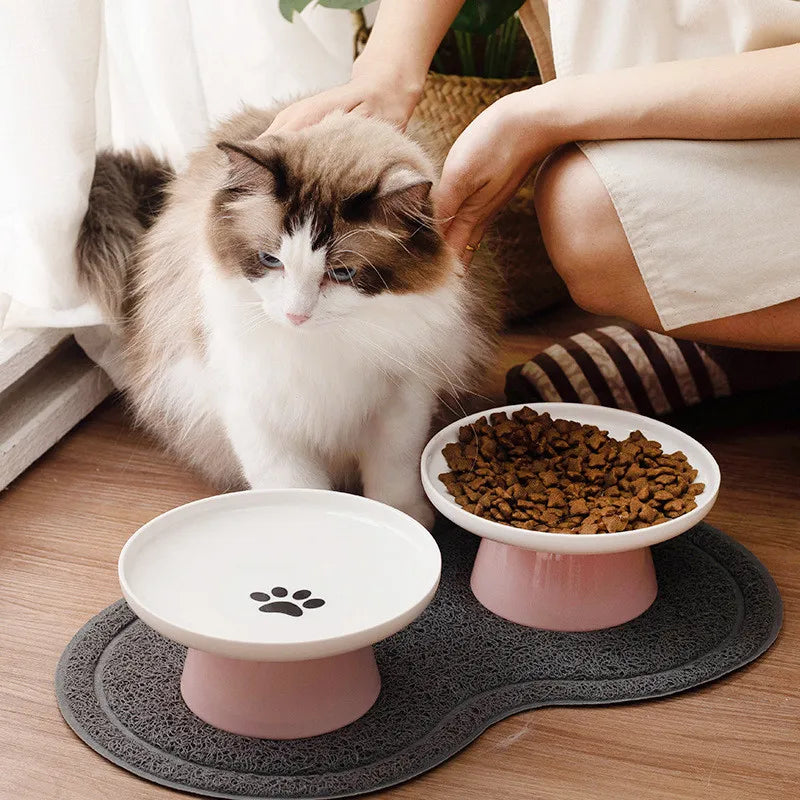 Dog Pet Bowls Food Bowl Water Dog Dish Bowl Feeder Pet Cats Cat Ceramic Kitten Cat for Bowl Feeder Dish Accessories Pet Plate