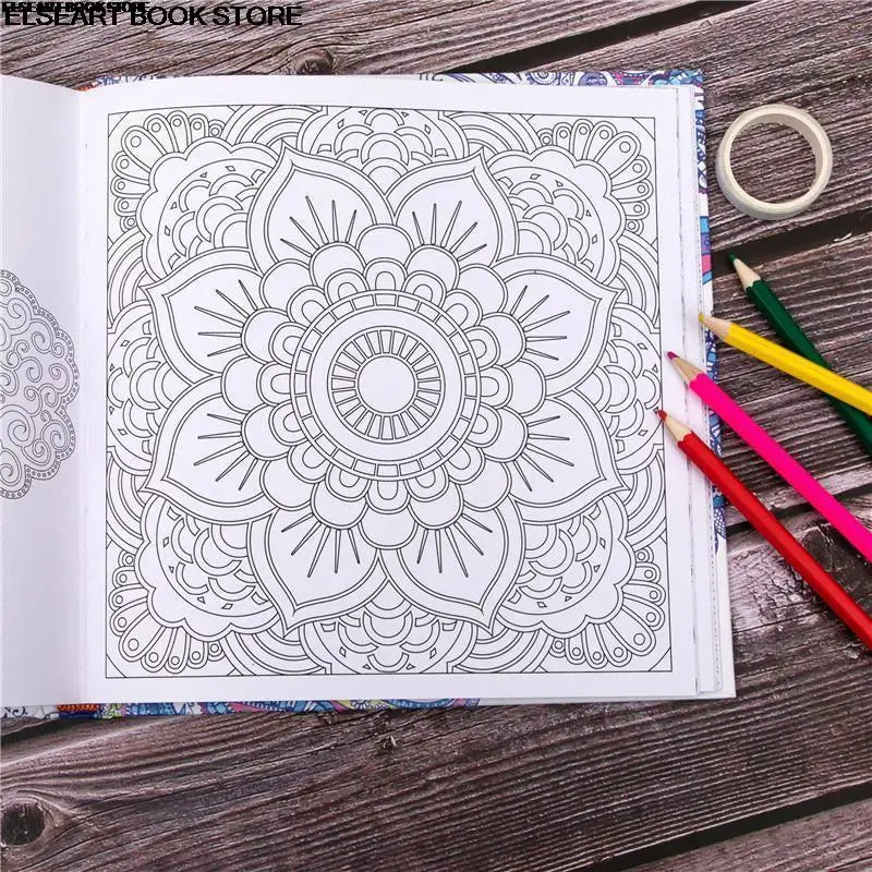 Zen mandalas color painting book adult decompression therapy psychological decompression graffiti painting Hardcover141