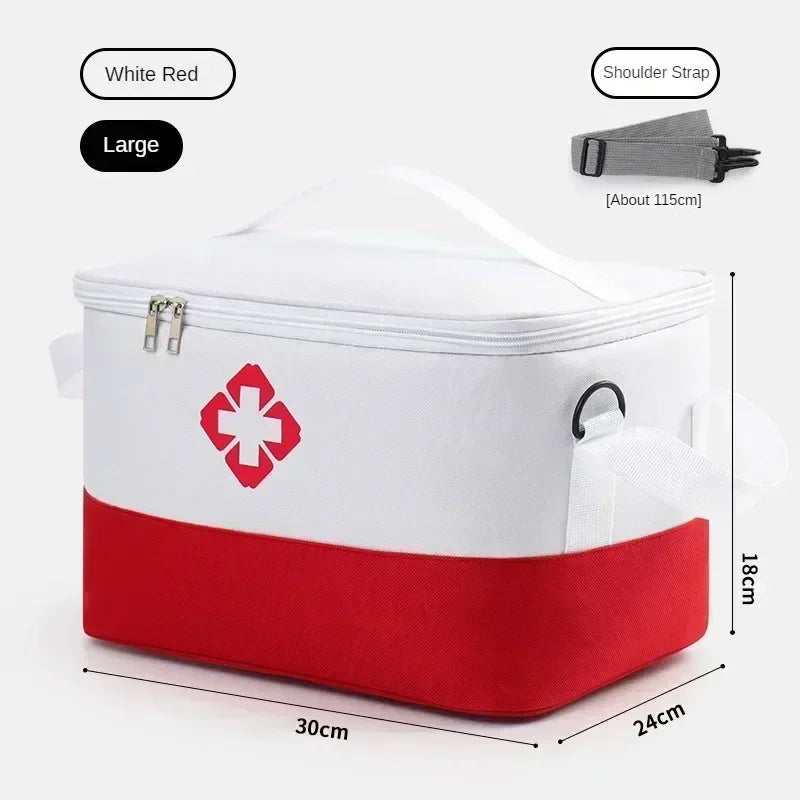 First Aid Kit Medicine Storage Bag Portable Outdoor Rescue Bag Household Large Capacity Medical Kit Storage Organizer