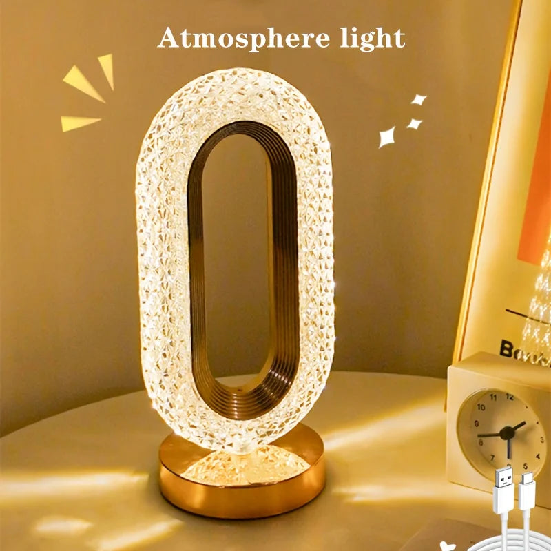 Rechargeable Led Light Bedside Ambient Light Book Reading Lamp Wireless Mood Light Living Room Birthday Decoration