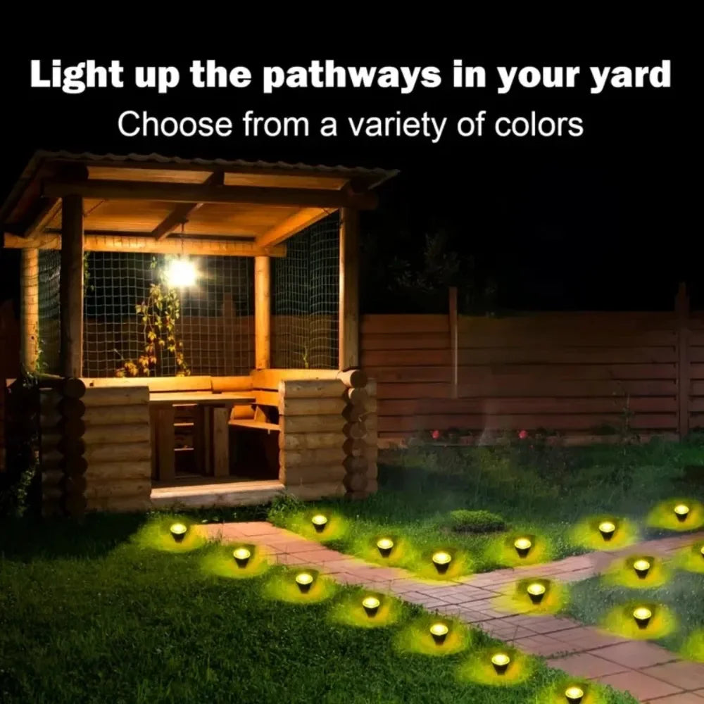 Garden Solar Lights, Waterproof String Lights for Lawn Paths, Camping, Birthday Parties, Holidays and Decorations