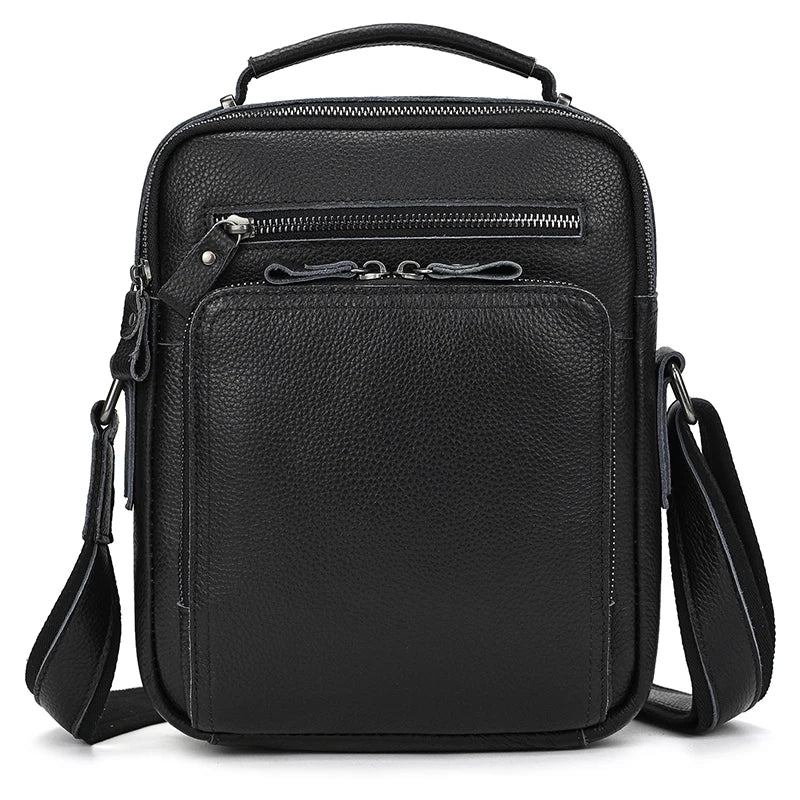 Newsbirds Leather Shoulder Bag Vintage Style Crossbody Bag Books School Bag Of Men Male Daily Messenger Bag Crazy Horse Skin