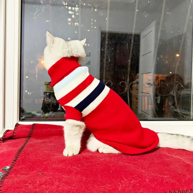 Christmas Cat Dog Sweater Pullover Winter Dog Clothes for Small Dogs Chihuahua Yorkies Puppy Jacket Pet Clothing ubranka dla psa