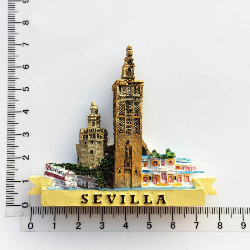 Europe Spain 3D Refrigerator Magnet Tourist Souvenirs Stickers,Home & Kitchen Decoration Fridge Magnet Message Sticker