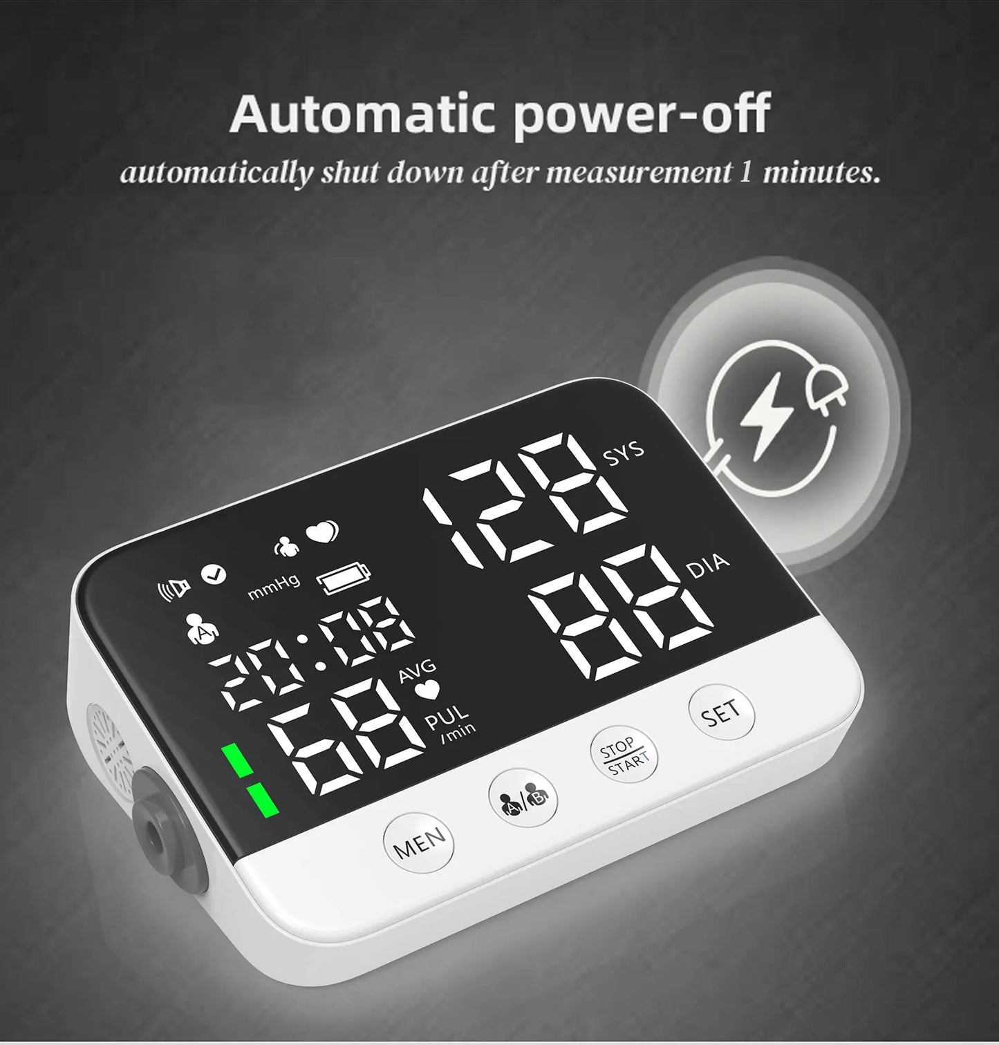 Voice Blood Pressure Monitor Arm Cuff Tonometer Digital Sphygmomanometer Electronic Medical BP Monitors with CE FDA