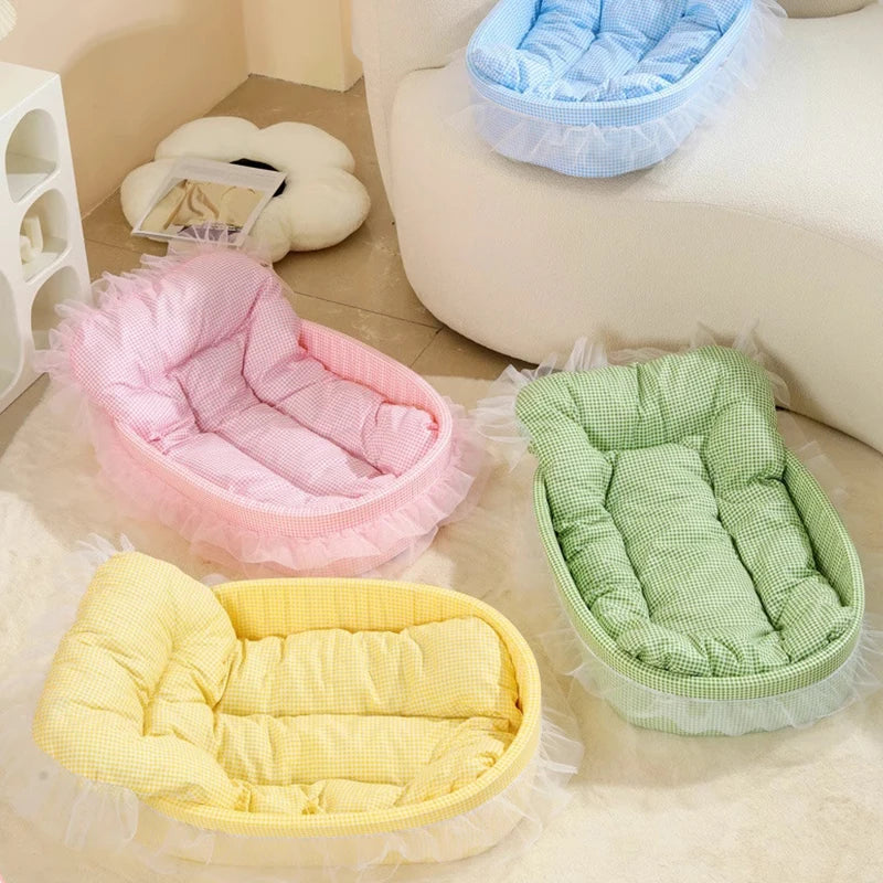 1PC Cute Princess Cat Litter All Seasons Universal Non Sticky Mat Pet Sofa Dog Bed Small And Medium Cats And Dogs Pet Supplies