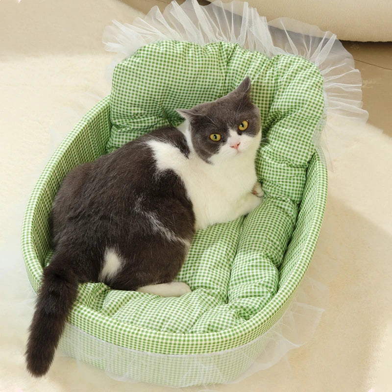 1PC Cute Princess Cat Litter All Seasons Universal Non Sticky Mat Pet Sofa Dog Bed Small And Medium Cats And Dogs Pet Supplies