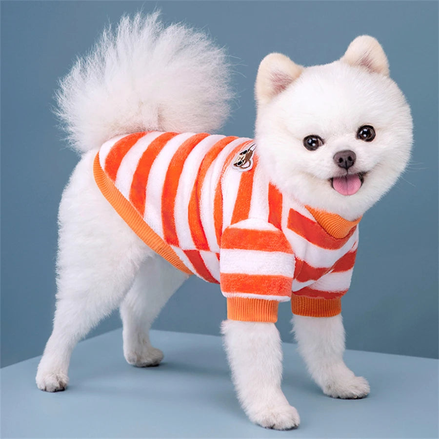 Winter Soft Dogs Coat, Warm Fleece Puppy Clothes For Small Dogs Pullover Sweater Sweatshirt Pet Costumes Christmas Gift