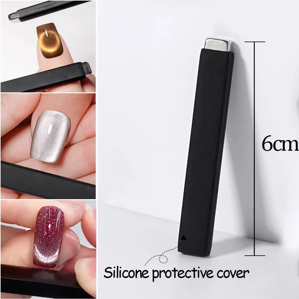1pcs Cat Eye Nail Magnet Magnetic Pen 11cm Suction Steel Ball Magnet Pen Nail Art Tools Cat Eye Gel Nail Polish Magnetic Stick %