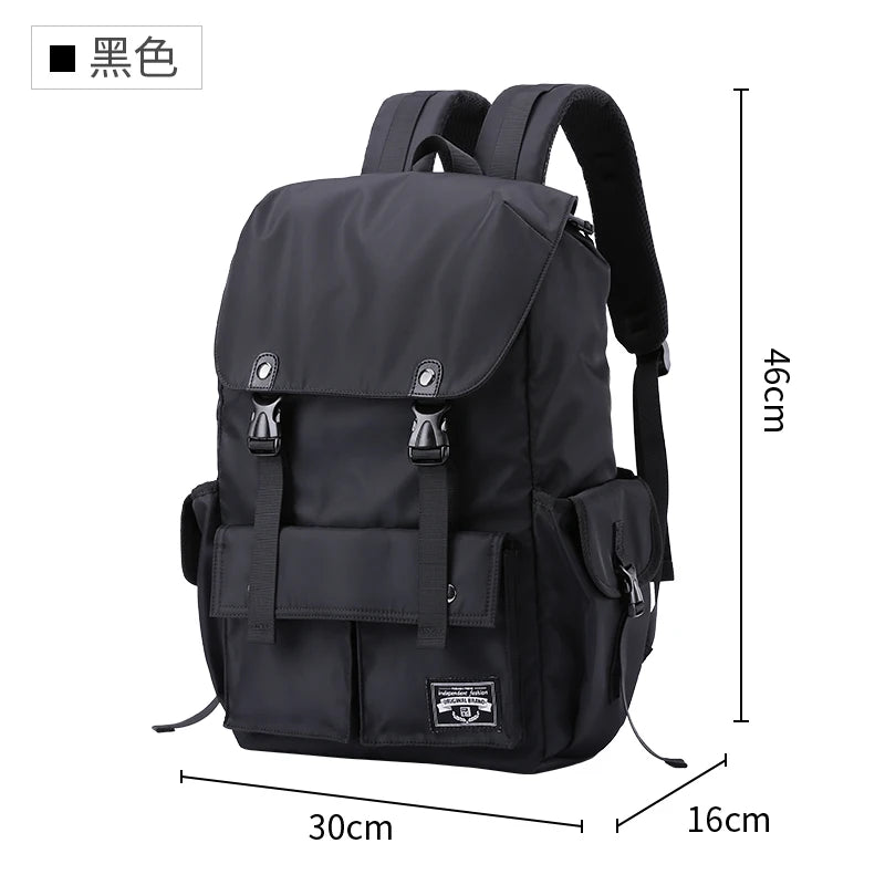 Fashion Waterproof Large Capacity Drawstring Backpack for Men Oxford Durable Travel College Student Laptop School Bag Bookbag