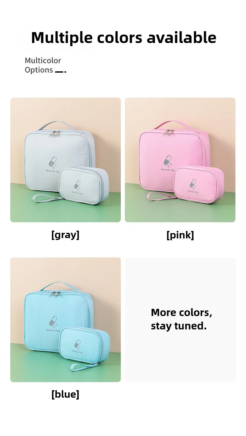 Portable Medical Bag, Travel Bag, Large Capacity Medicine Storage Box, Household Emergency Medicine Reserve, First Aid Kit