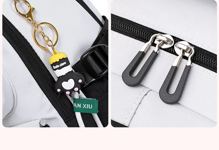 Backpack 3Pcs/Set for Girls Large Capacity Middle Schoolbag Student Schoolbag Set School Backpack Bags for Teenage Students Bag