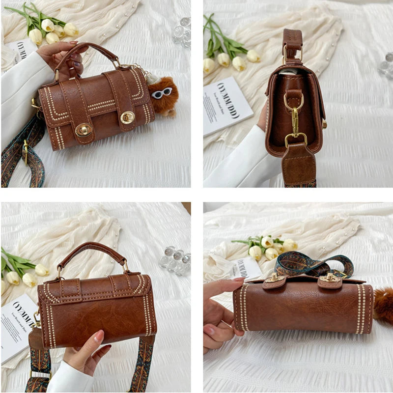1Set DIY Making Leather Craft Handbag Bag Backpack Material Hand Sewn With Parts Handmade Leather Accessories