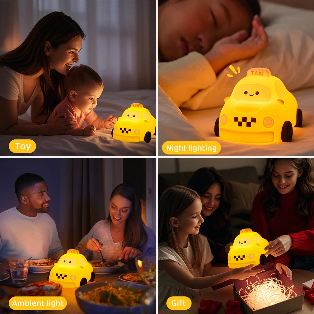 LED Tennis Night Light for Baby Nursery Toddler Fun Football Silicone Sleeping Light Rechargeable Bedside Touch Lamp For Room