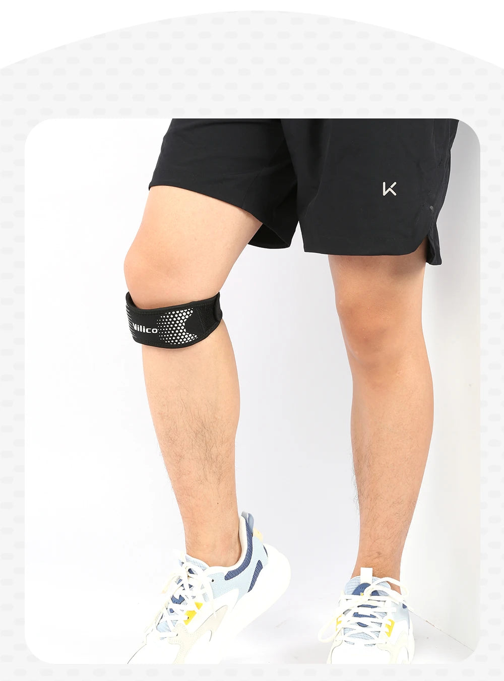 Patella Knee Strap Adjustable Knee Brace Patellar Tendon Stabilizer Support Band for Soccer Basketball Running Jumper Gym Squat