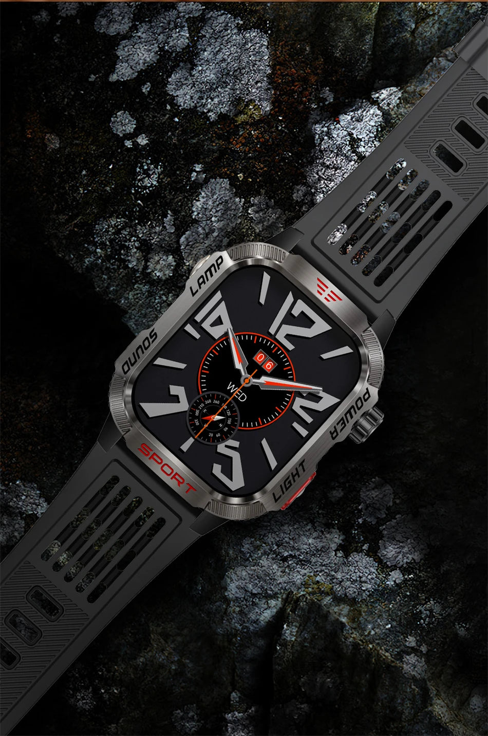 New Military GPS Smart Watch Men Flashlight Compass Waterproof 600mAh Battery Outdoor Sport Tracker Bluetooth Call Smartwatch