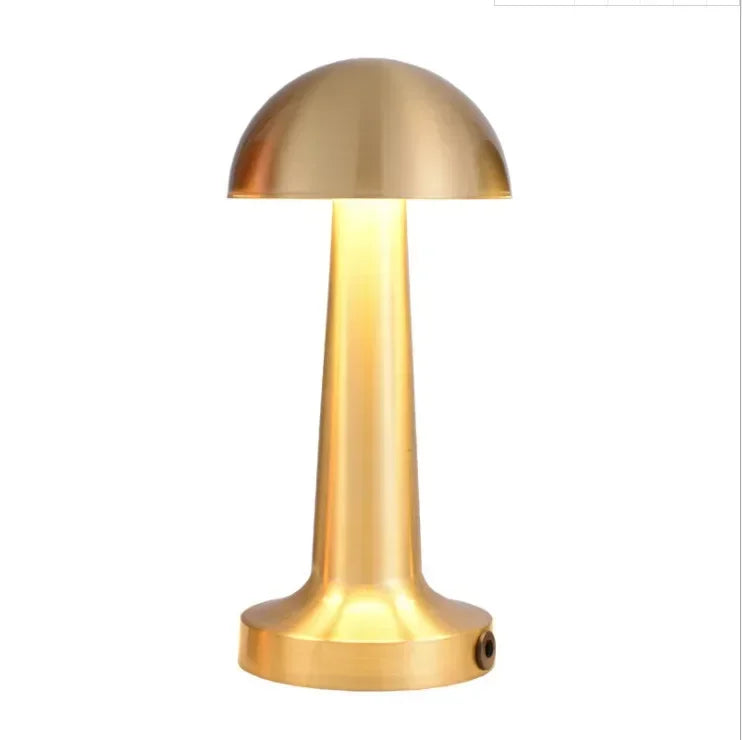 Retro LED Table Lamp Touch Dimmable Rechargeable Desk Light for Restaurant Coffee Bar Atmosphere Backlight Home Bedroom Decor