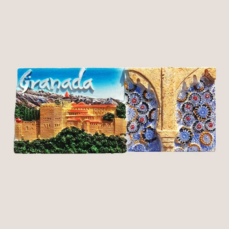 Europe Spain 3D Refrigerator Magnet Tourist Souvenirs Stickers,Home & Kitchen Decoration Fridge Magnet Message Sticker