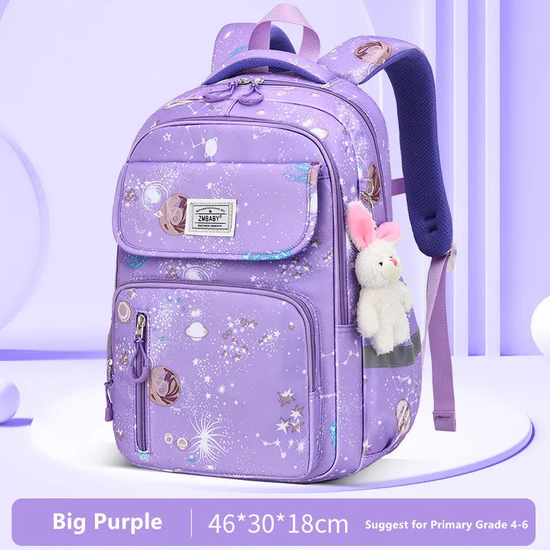 Kawaii School Backpack for Girls Elementary School bag for students Children Gift Pink Purple Bookbag primary girls schoolbag