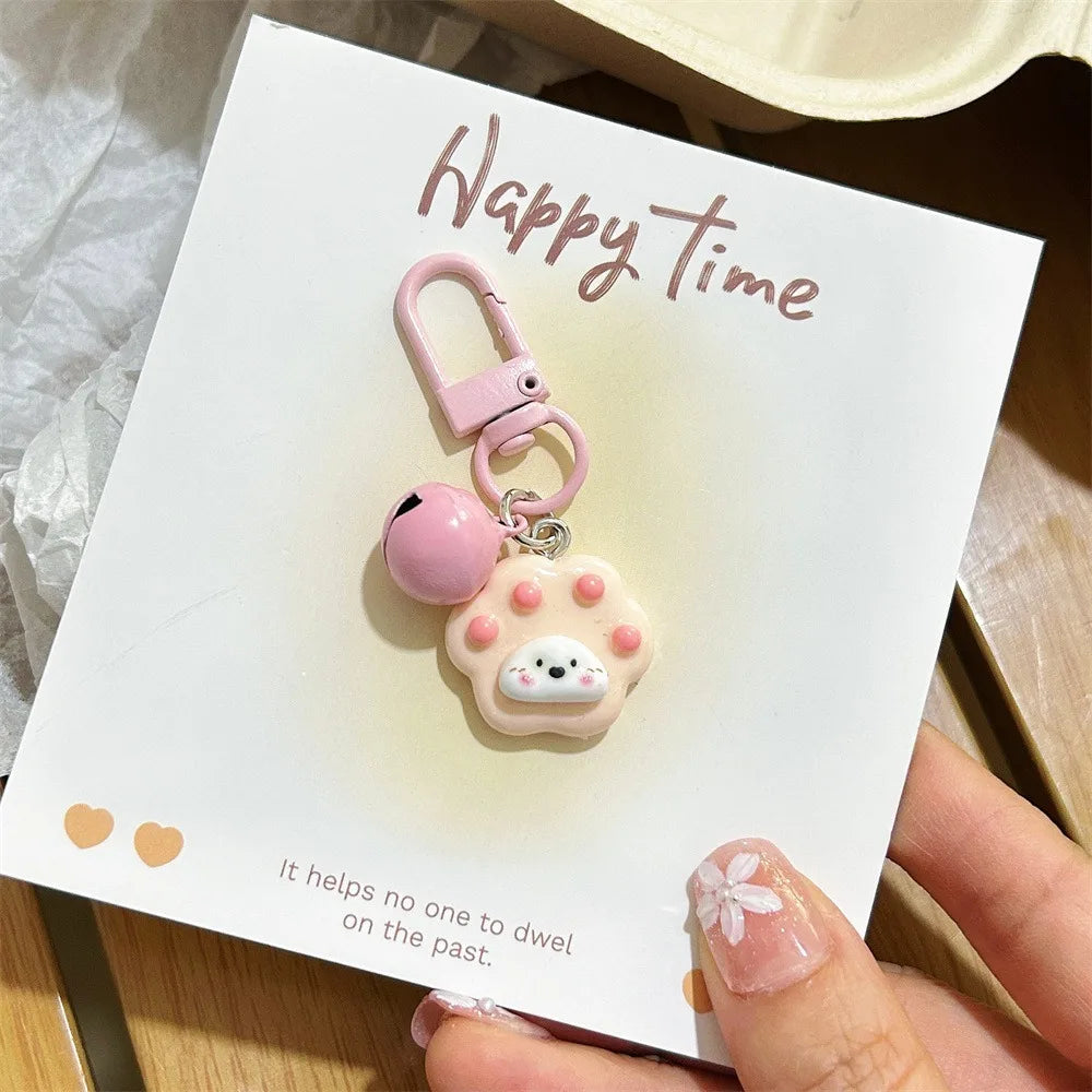 Funny Three-Dimensional Kawaii Pig Keychain Waterme Rain Coat Animal Shape Keychain Sleeping Mobile Phone Bag Pendant