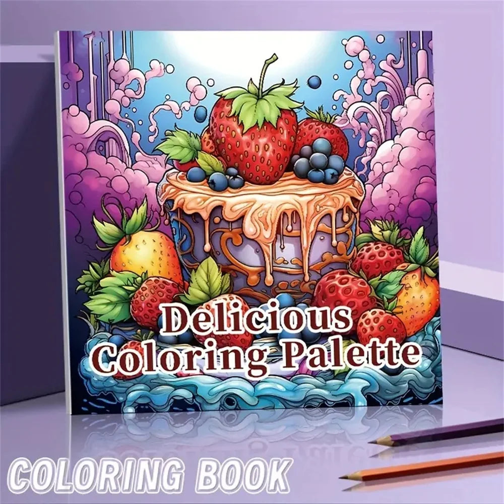 1pc Art Coloring Book 22 Page Coloring Books Gift For Birthday Party Relieve Stress Kill Time Graffiti Painting Drawing Art Book