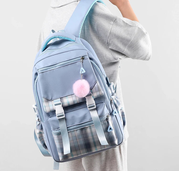 Cute Axolotl Backpack Print Backpacks Girls School Bag for Teenager Laptop Backpack