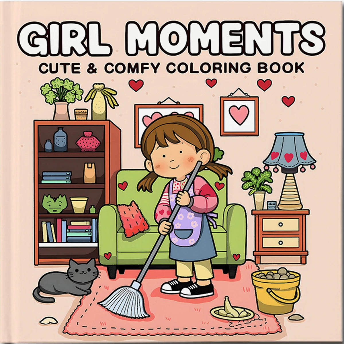Cozy Friends Coloring Book for Adults and Teens Featuring Cute Cozy Daily Activities Kids Graffiti Book Perfect Gift Birthday
