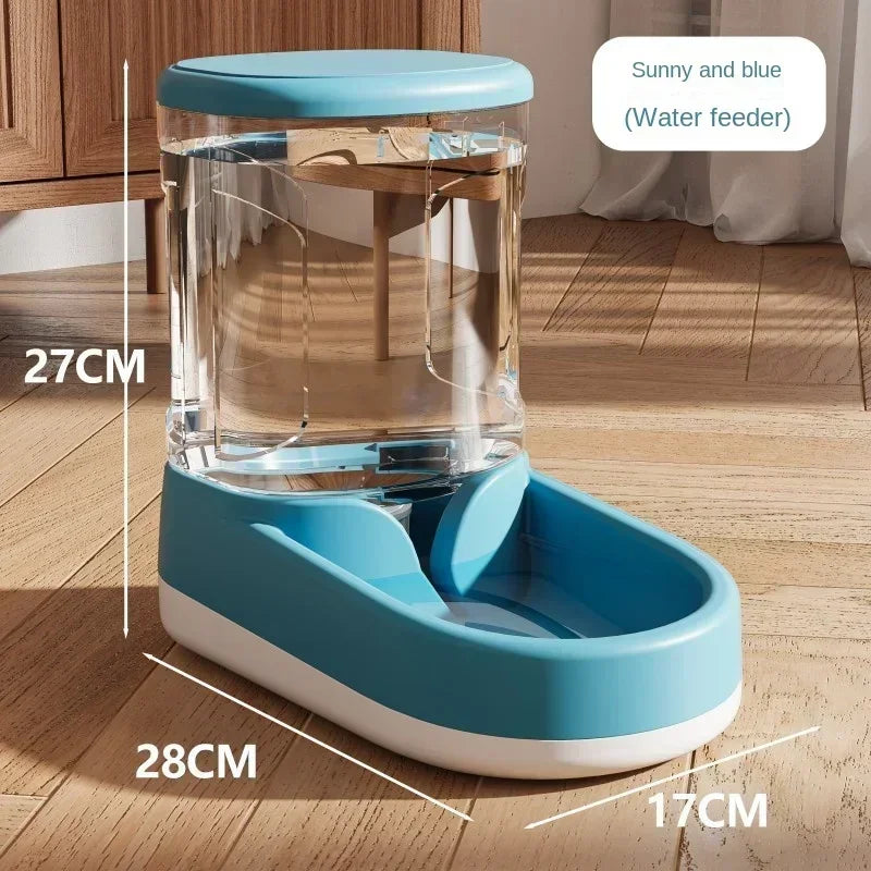Automatic Pet Feeder Water Dispenser Cat Dog Food Bowl Puppy Cat Drinking Water Flowing Water Without Inserting Electric