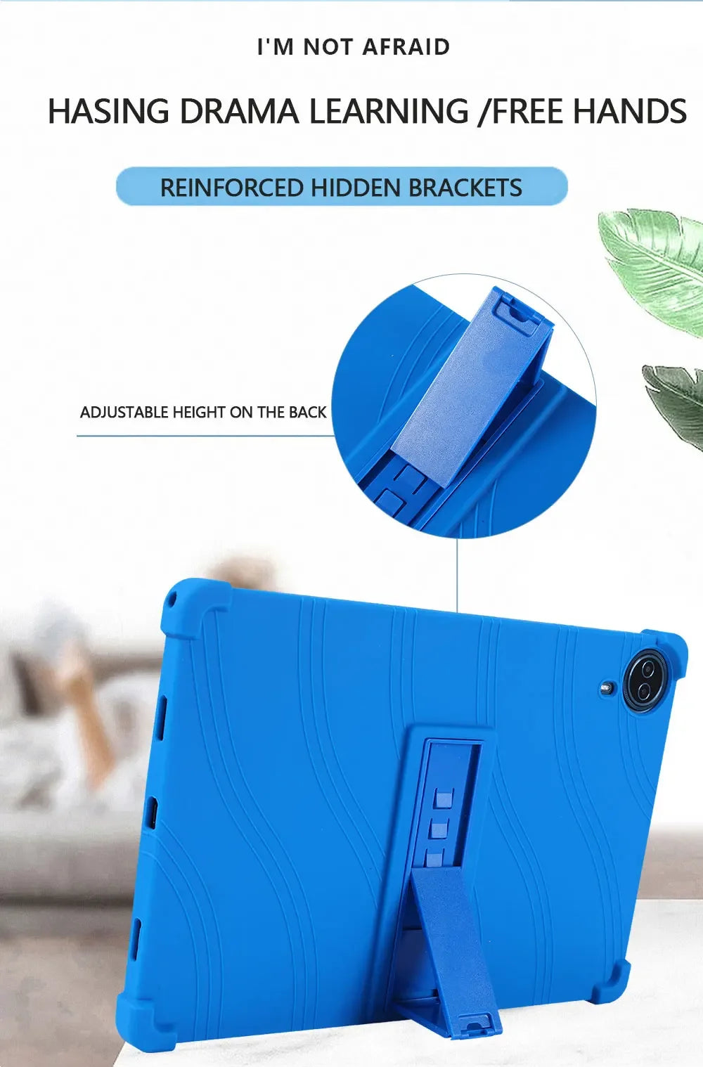 For 2025 New 14 Inch Big Screen Tablet Case Protective cover Soft Silicone Shockproof Adjustable Stand sleeve Shell