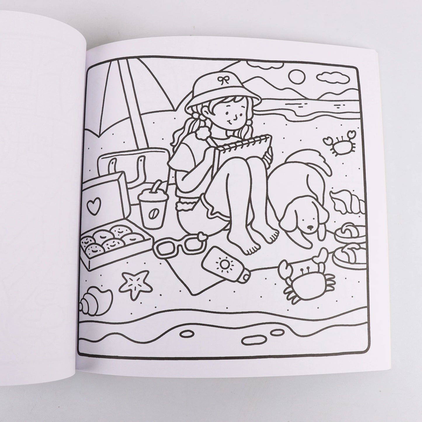 Cozy Atmosphere Relaxing Coloring Book for Adults and Teens Bold Easy-to-follow Patterns and Girl Moments