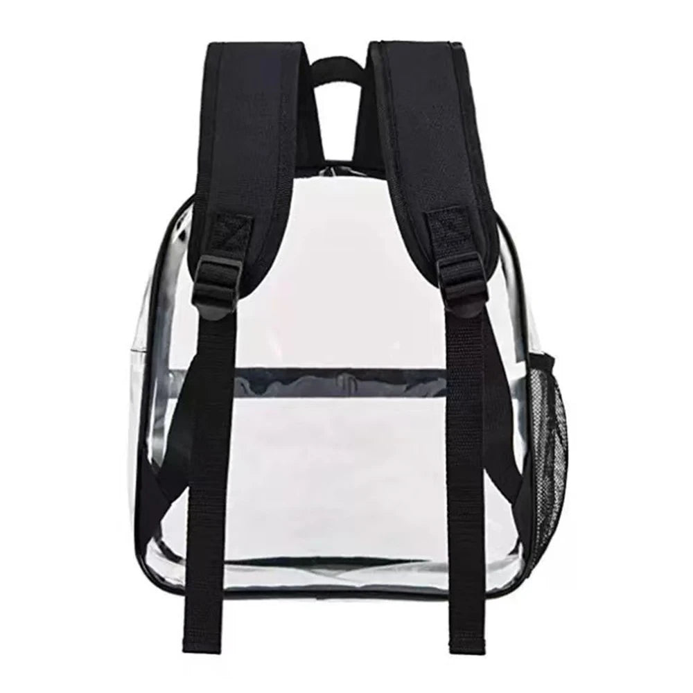 Clear Backpack Transparent PVC Waterproof School Bag, Beach Cell Phone bag for Travel School Storage Waist Bag