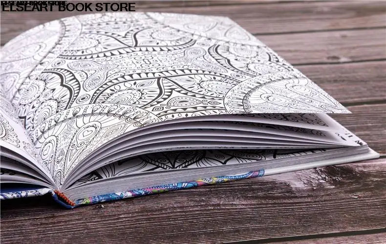 Zen mandalas color painting book adult decompression therapy psychological decompression graffiti painting Hardcover141