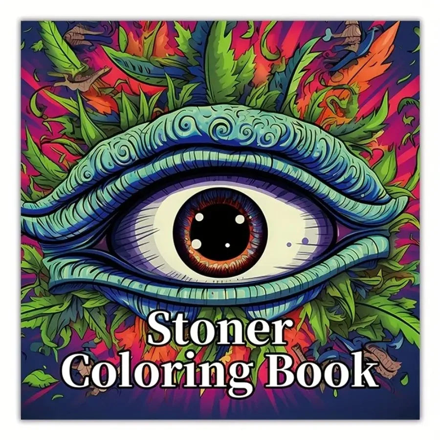1pc Art Coloring Book Original Upgraded Paper Thickened 22 Pages Stoner Coloring Books Gift For Holiday Birthday Party