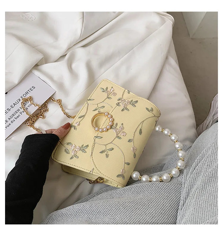NEWEST Shell Beads Bags Fashion Sweet Bag Women's Handbags Lace Wedding Chic Lady Chain Women Shoulder Crossbody Bag