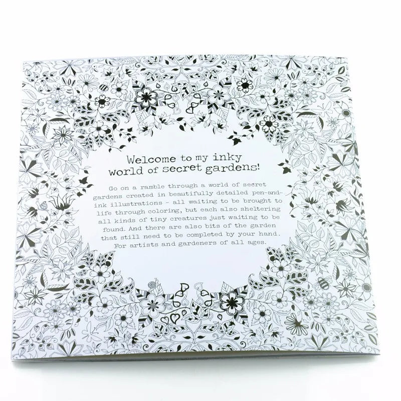 24 Pages Coloring Book for Children Adult Relieve Stress Kill Time DIY Painting Drawing Book Painting Kids Educational Toys