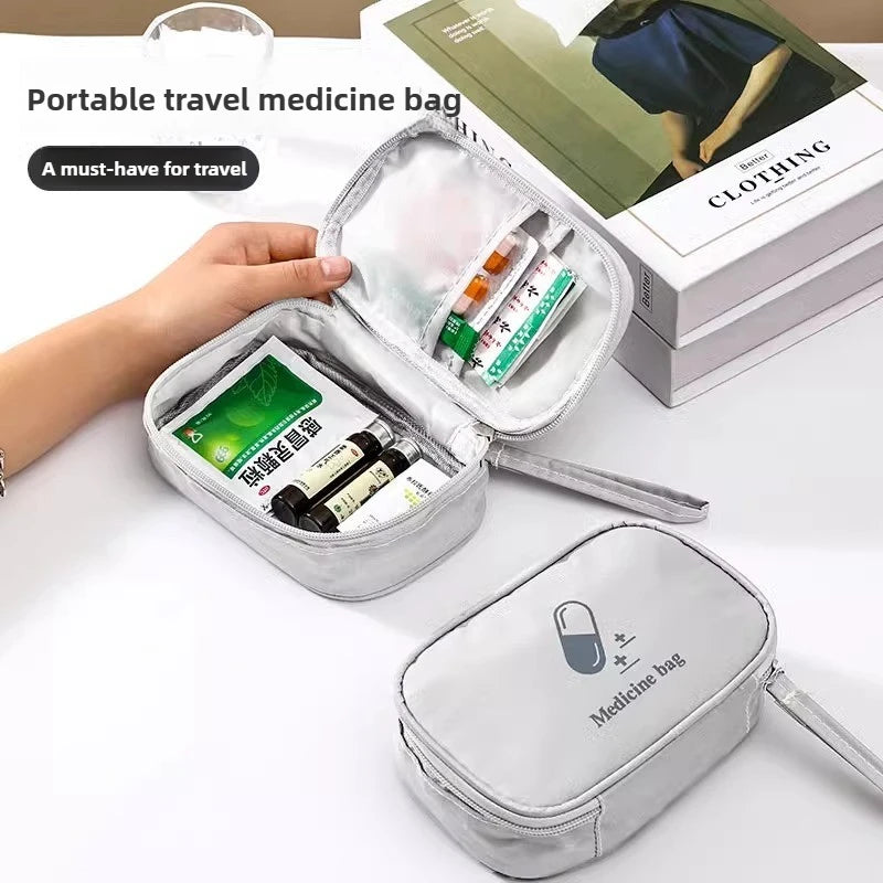 Portable Medical Bag, Travel Bag, Large Capacity Medicine Storage Box, Household Emergency Medicine Reserve, First Aid Kit