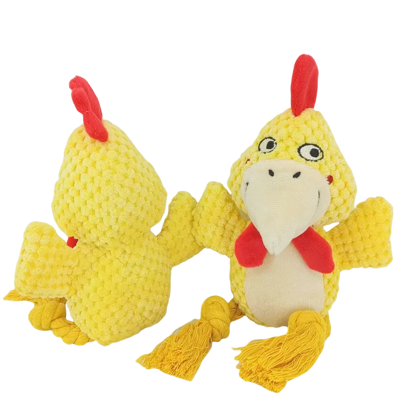 Dog Enrichment Toy Cute Animal Rope Dog Toy Plush Puppy Chew Pet Squeak Toy Cartoon Interactive Games For Dogs Stuff For Dogs