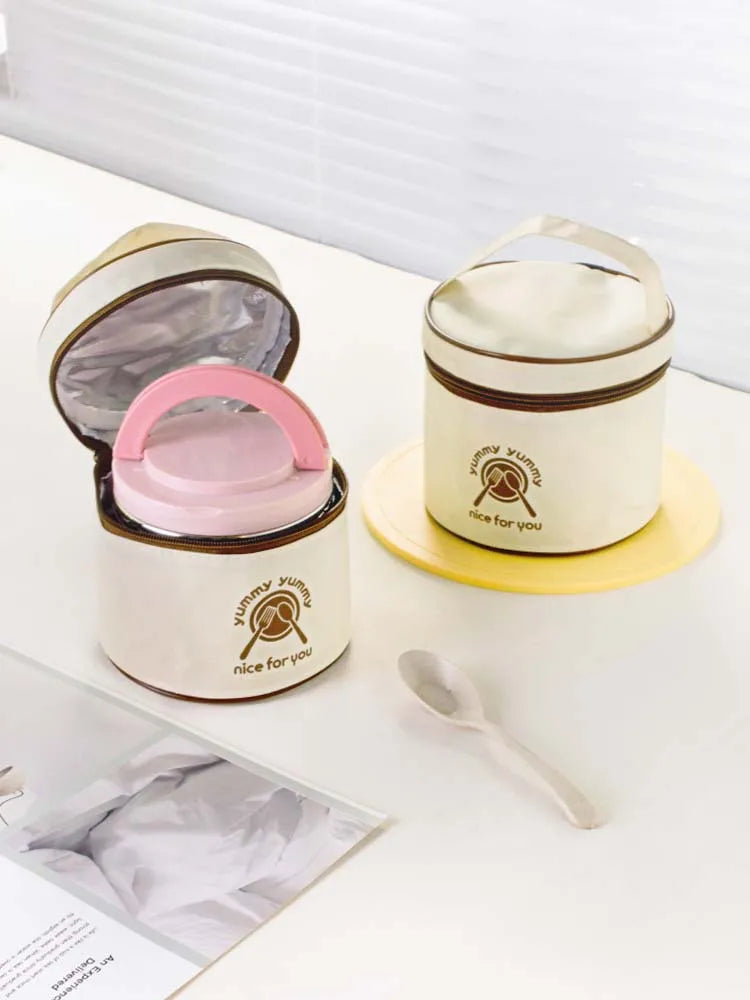630ml Snoopys Food Thermal Jar Insulated Soup Cup Stainless Steel Vacuum Lunch Box with Handle Portable Sealed Bento Boxes Gift