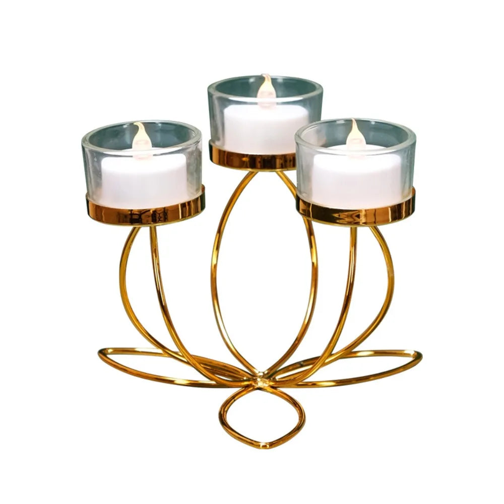 Metal Candlestick Holder Iron Candle Holders for Romantic Candlelight Dinner Props Table Decoration Retro Bedroom Ornaments