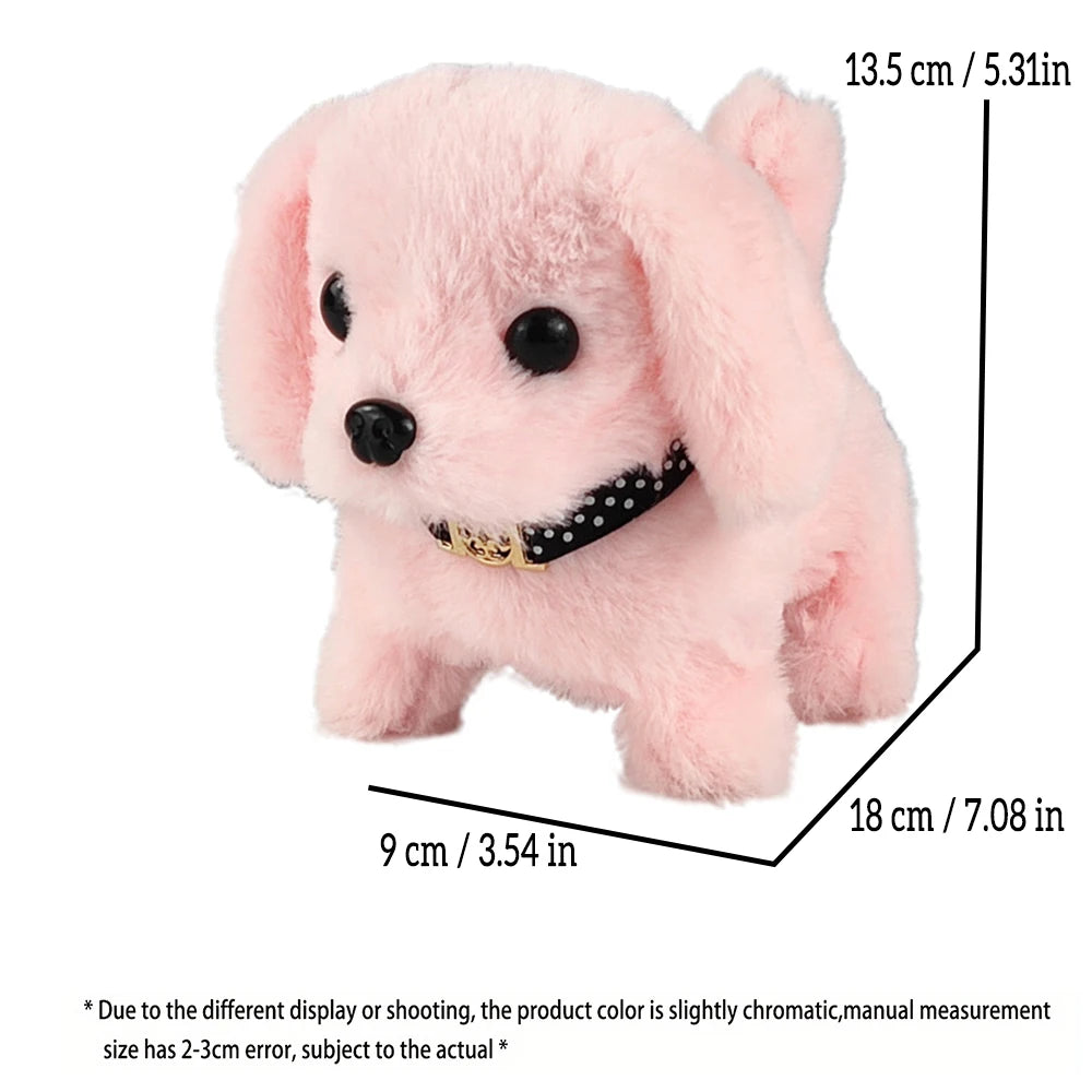 Pet Companion Battery Operated Toy Plush puppy pet electronic interactive toy walking barking wagging tail Simulation puppy