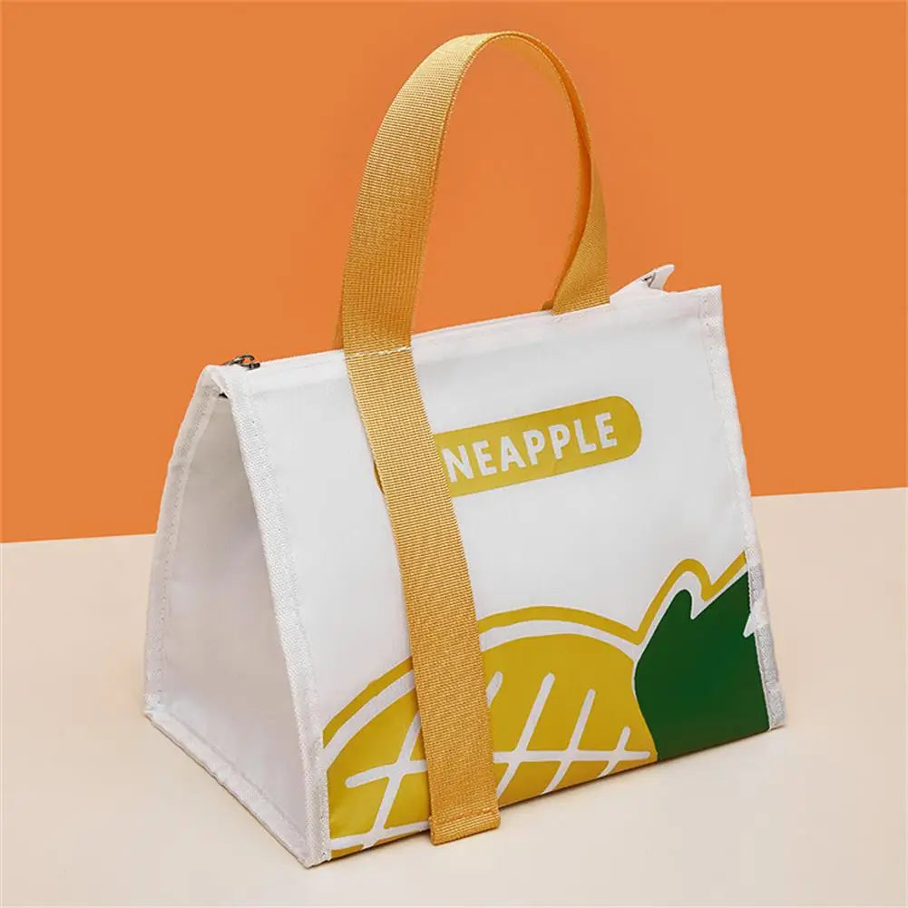 Portable Lunch Bag For Women Thermal Insulated Lunch Box Tote Cooler Handbag Waterproof Bento Pouch Office Food Bags