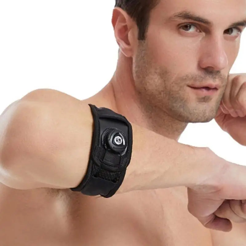 P88E Elbow Support Tennis Elbow Brace Golfers Elbow Support Adjustable Golf Elbow Strap for Men and Women