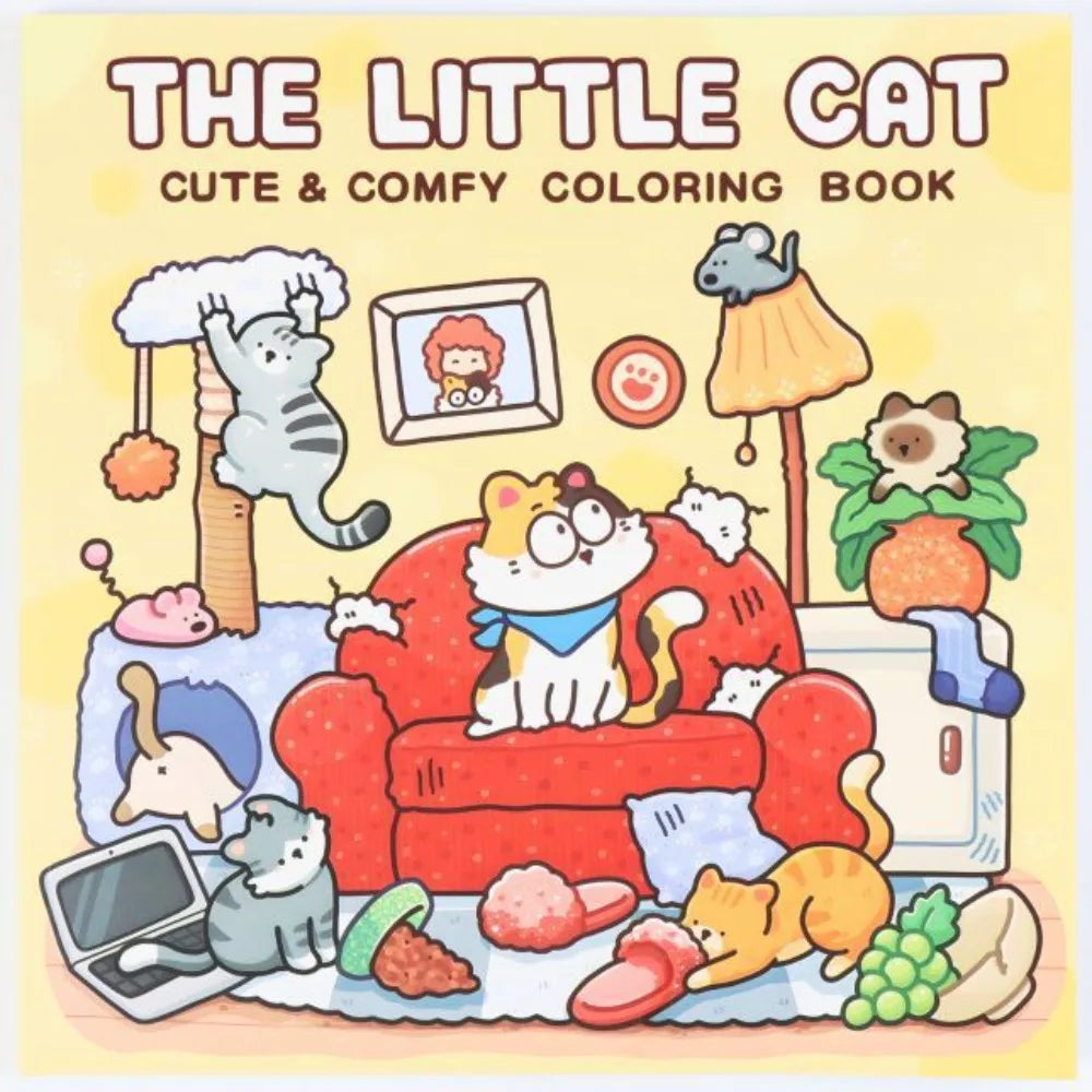 Creative Cartoon Coloring Book Educational Painting Gift Graffiti Painting Book Stress Relief Doodles Book for Adults And Teens