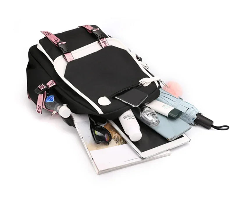 KPop Demon Hunters Backpack Students Large Capacity Backpack K-Pop Demon Hunters Fans Gift Girls School Bags Travel Backpack