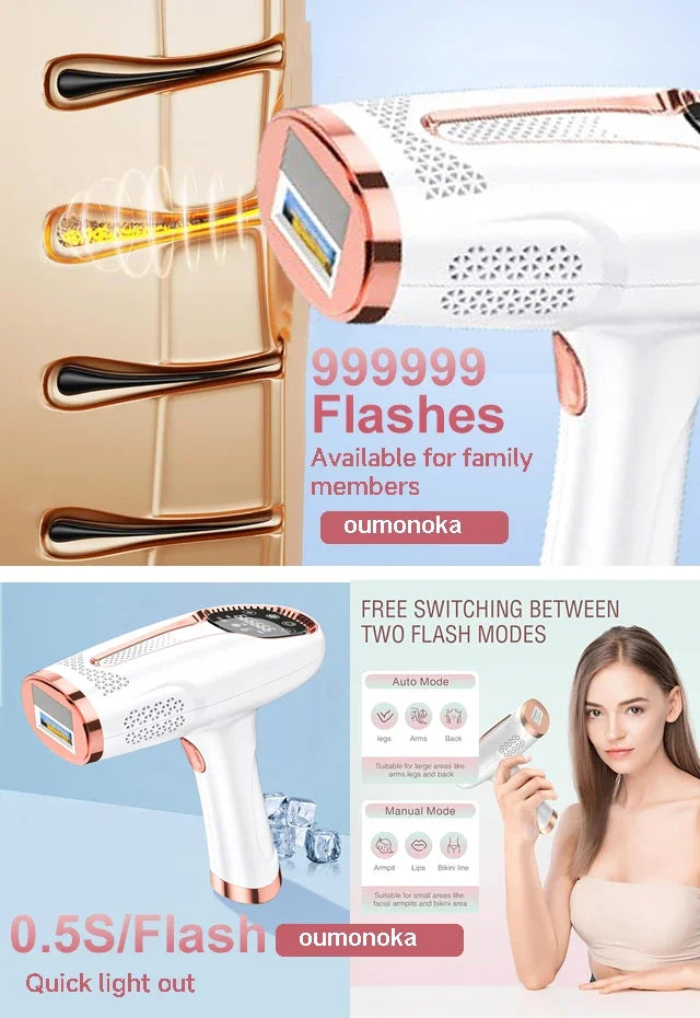 4-in-1 Laser Epilator Laser Hot Sell Permanent IPL Photoepilator Hair Removal Painless Electric Epilator Machine