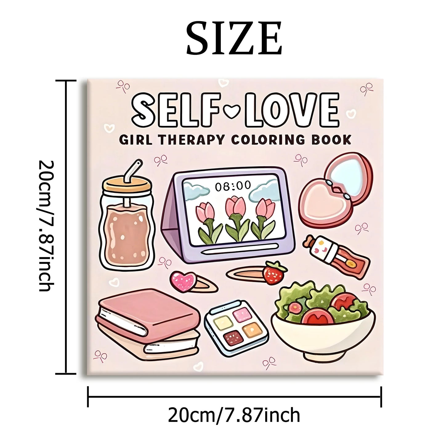 SELF LOVE Bold-easy Patterns Coloring Book for Adults Cute Drawing Book Perfect Gift for Party and Birthday