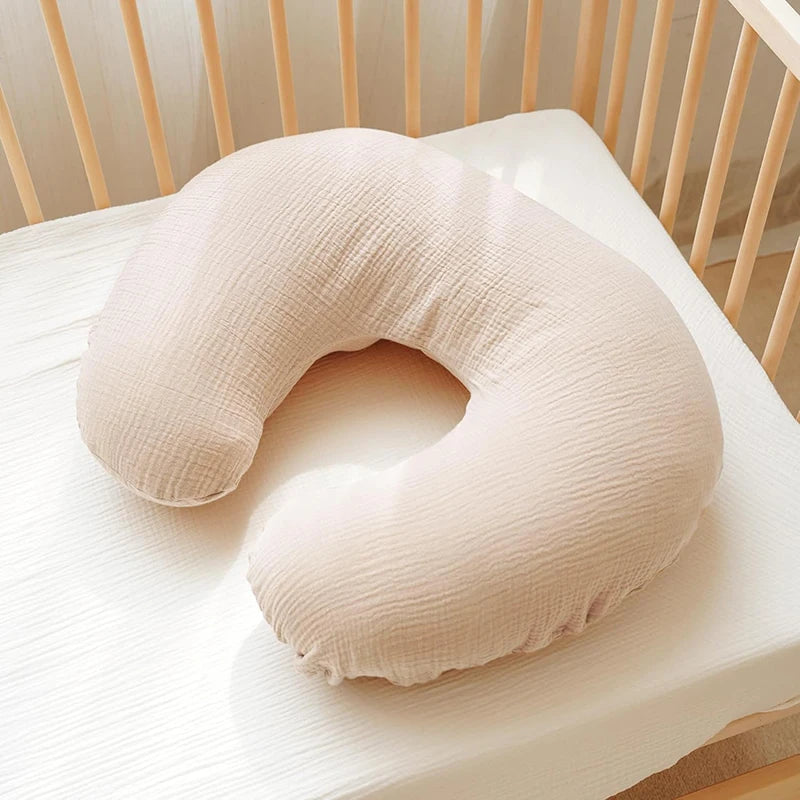 2PCS/set Nursing Pillow Cover for Breastfeeding Pillows Ultra-Soft Muslin Cotton Baby Nursing Pillow Fits Newborn Feeding Pillow