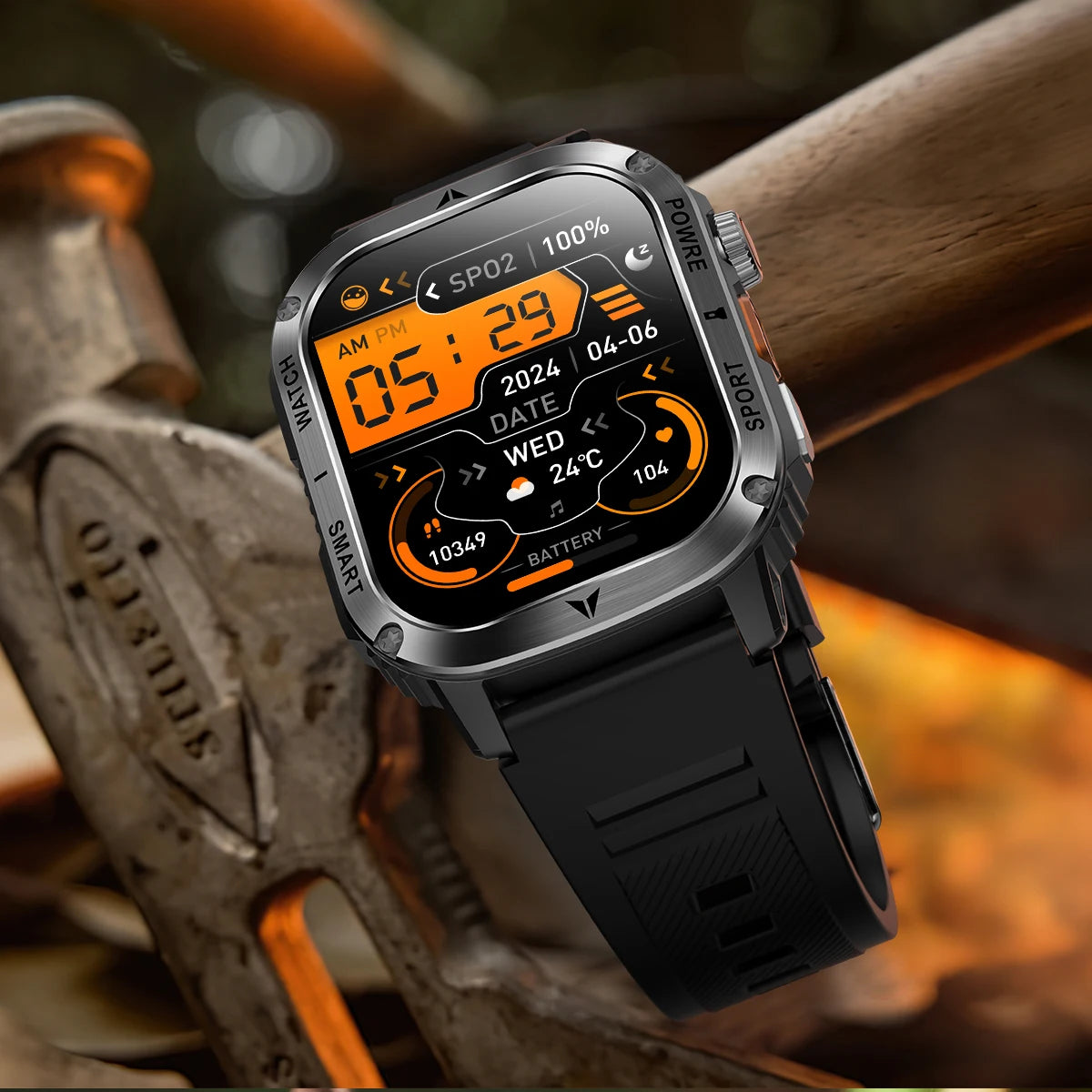 LIGE New Premium Military Smart Watch Men Flashlight Waterproof Outdoor Sport Tracker Bluetooth Call Smartwatch 400mAh Battery