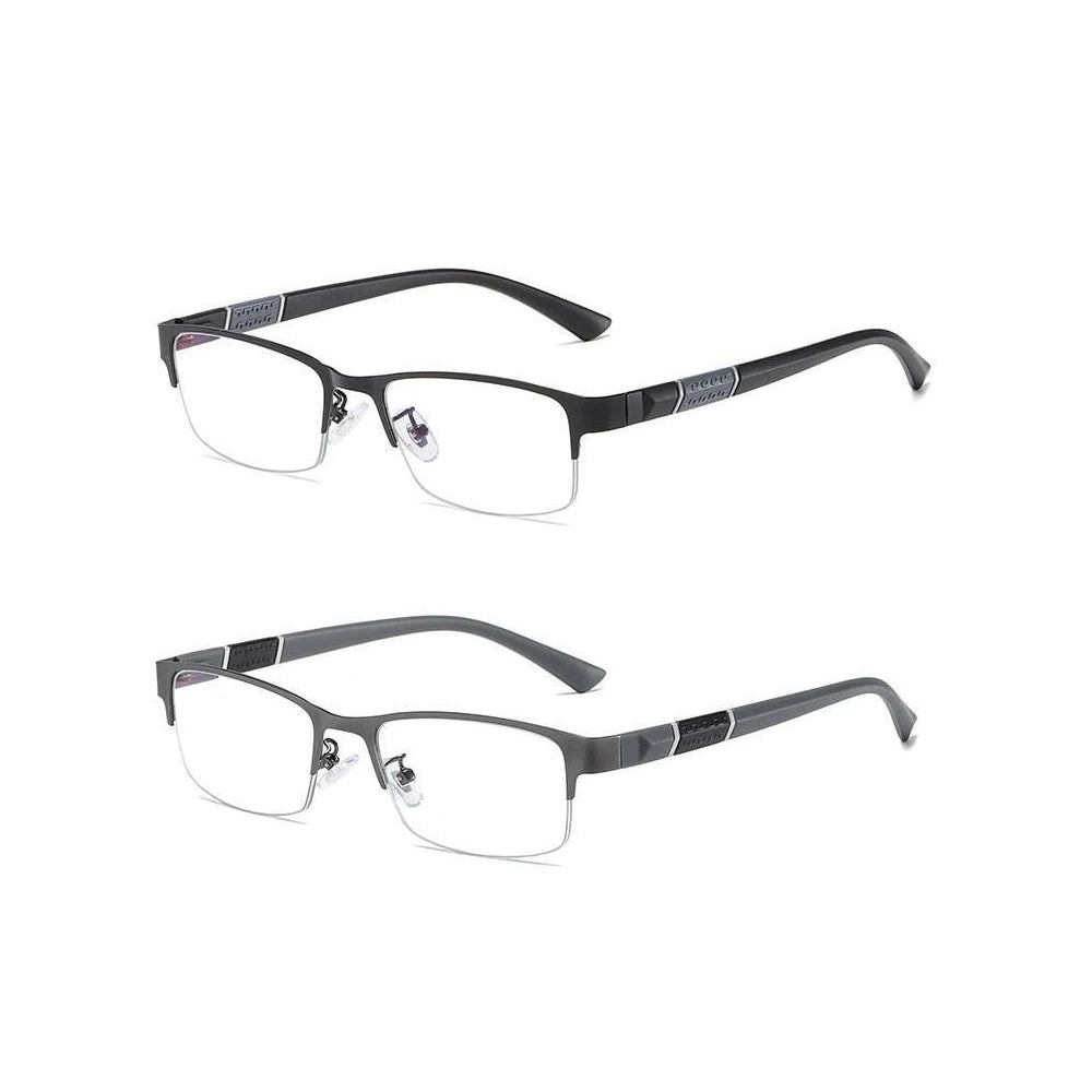 New Trend Reading Glasses Reading Glasses Men and Women High Quality Half Frame Diopters Business Office Men Reading Glasses